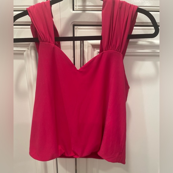 Express Tops - Fuscia express sweetheart top